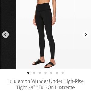Lululemon Wunder Under High-Rise Tight 28" *Full-On Luxtreme